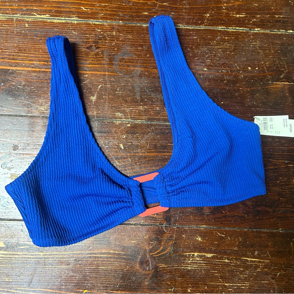 Aerie suns it bra top size XL in blue brand new bikini top